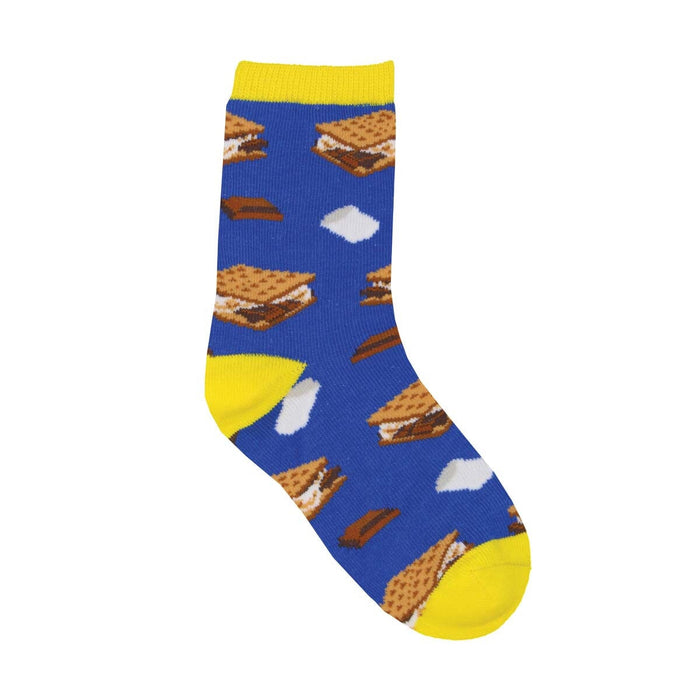 SockSmith Kids Want S'more? Socks 4-7 Years Fits Shoe Size 10-1Y (Youth) 