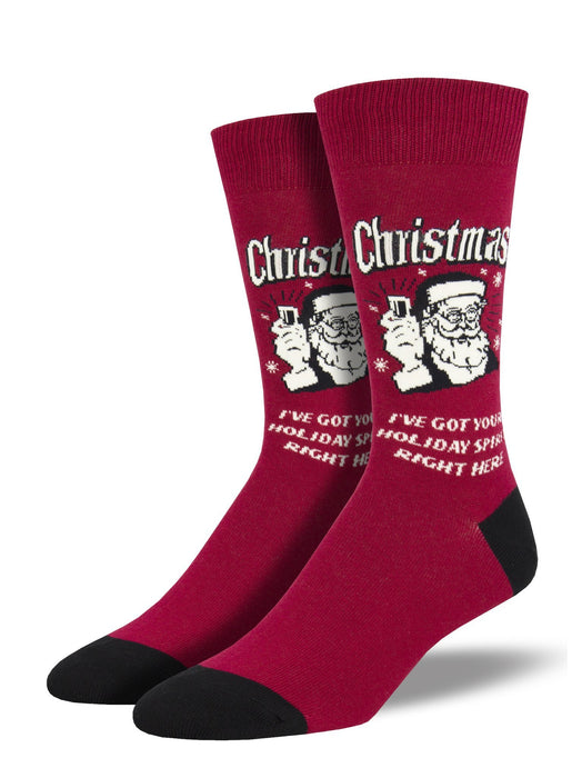 SockSmith Men Crew Christmas Sprit Socks 