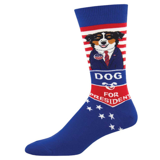 SockSmith Men Crew Dog For President Socks 