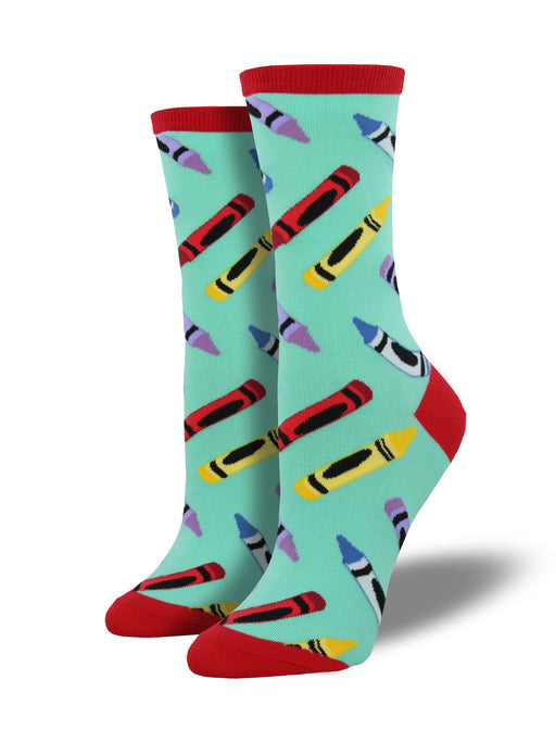 SockSmith Women Crew Crayon Socks 