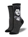 SockSmith Women Crew Ella Portrait Socks Charcoal 