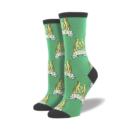 SockSmith Women Crew Luck Of The Irish Socks 