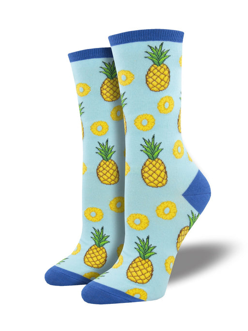 SockSmith Women Crew Partial To Pineapple Socks 