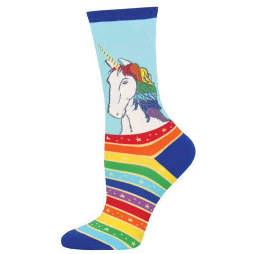 SockSmith Women Crew Rainbow Hair Don' Care Socks 