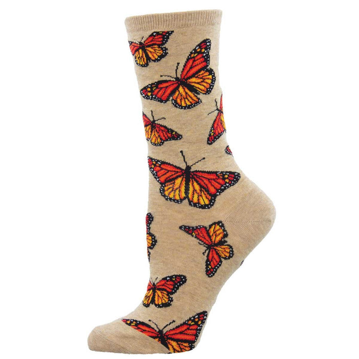 SockSmith Women Crew Social Butterfly Socks 