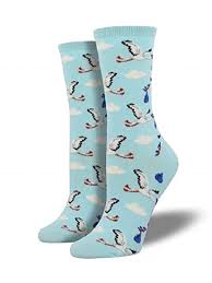 SockSmith Women Crew Special Delivery Blue Socks 
