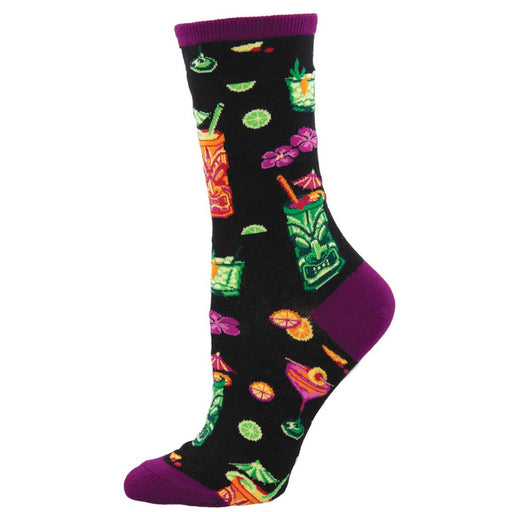 SockSmith Women Crew Tiki Drinks Socks 