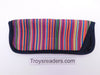 Striped Glasses Sleeve in Seven Designs Cases Black Trim Multicolored 