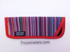 Striped Glasses Sleeve in Seven Designs Cases Red Trim Multicolored 
