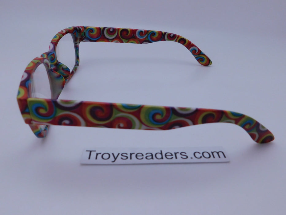 Swirl Readers With Case in Three Colors Reader with Display 