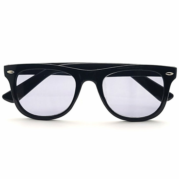 The All Star Football Wayfarer Reading Sunglasses with Fully Magnified Lenses Fully Magnified Reading Sunglasses #Color_Black