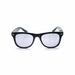 The All Star Football Wayfarer Reading Sunglasses with Fully Magnified Lenses Fully Magnified Reading Sunglasses Black Smoke +1.25#Color_Black