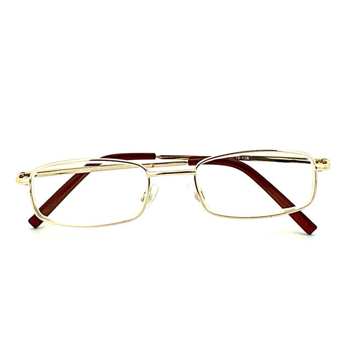 The Standard Squared Metal High Power Reading Glasses Eyeglasses 