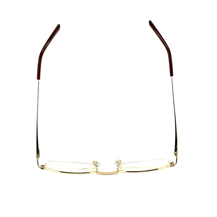 The Standard Squared Metal High Power Reading Glasses Eyeglasses 