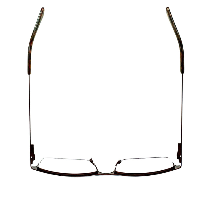 The Boss Fully Magnified Sunglass Rectangular Metal Half Frame Reader. Fully Magnified Reading Sunglasses 