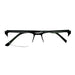 The Boss Fully Magnified Sunglass Rectangular Metal Half Frame Reader. Fully Magnified Reading Sunglasses 