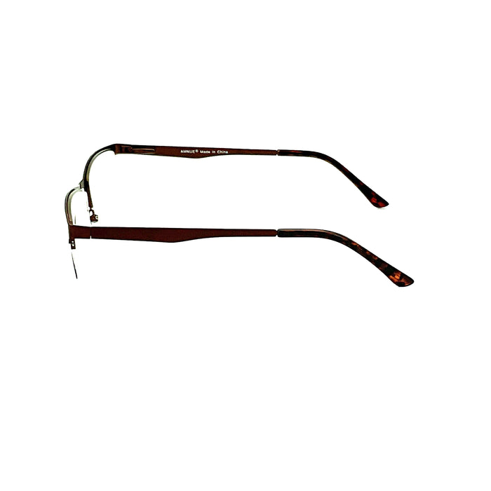 The Boss Fully Magnified Sunglass Rectangular Metal Half Frame Reader. Fully Magnified Reading Sunglasses 