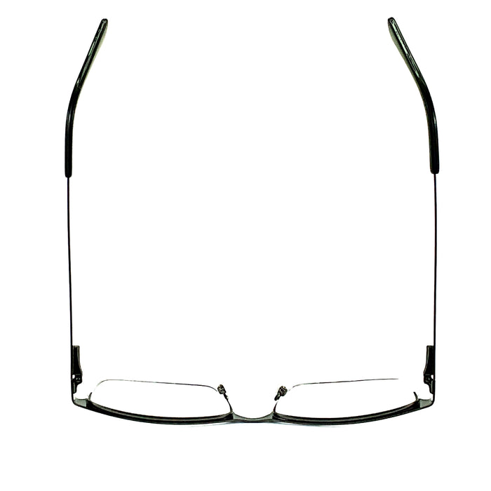 The Boss Fully Magnified Sunglass Rectangular Metal Half Frame Reader. Fully Magnified Reading Sunglasses 