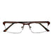 The Boss Fully Magnified Sunglass Rectangular Metal Half Frame Reader. Fully Magnified Reading Sunglasses 