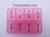 The Pill Pack 7 Day Pill Organizer In Two Colors Pill Pack Pink 