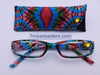 Tie Dye Readers With Case in Four Colors Reader with Display Kaleidoscope +1.00* 