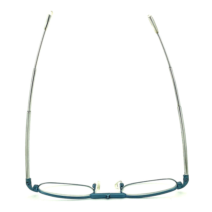 Trendies Pocket Eyes By Cinzia Oval Shape Folding Reading Glasses with Clamshell Metal Case 