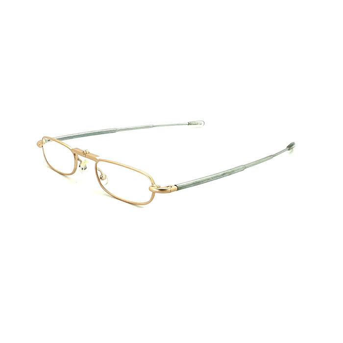 Trendies Pocket Eyes By Cinzia Oval Shape Folding Reading Glasses with Clamshell Metal Case 