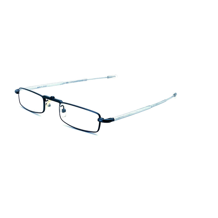 Trendies Pocket Eyes By Cinzia Rectangular Shape Folding Reading Glasses with Clamshell Metal Case Cinzia 