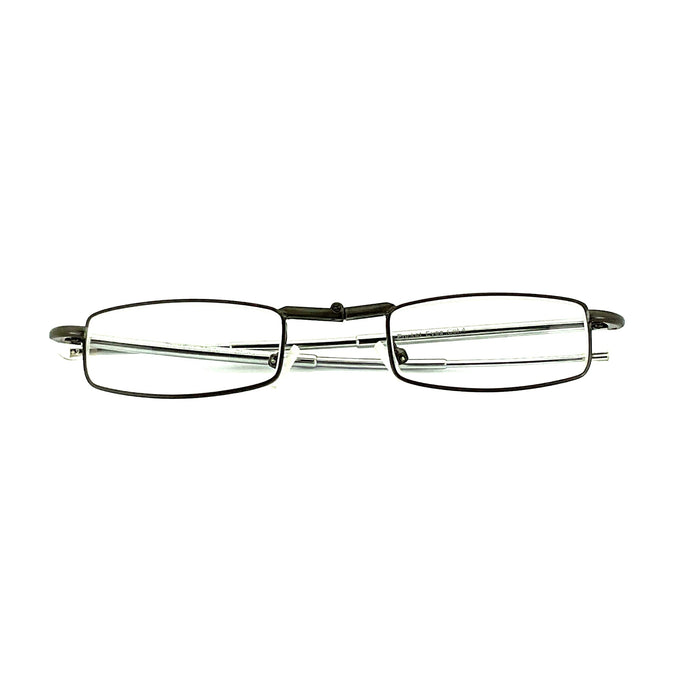 Trendies Pocket Eyes By Cinzia Rectangular Shape Folding Reading Glasses with Clamshell Metal Case Cinzia 