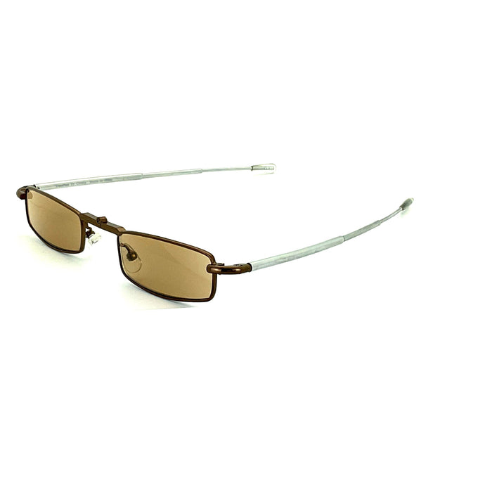 Trendies Pocket Eyes By Cinzia Rectangular Shape Folding Reading Sunglasses with Clamshell Metal Case Cinzia 