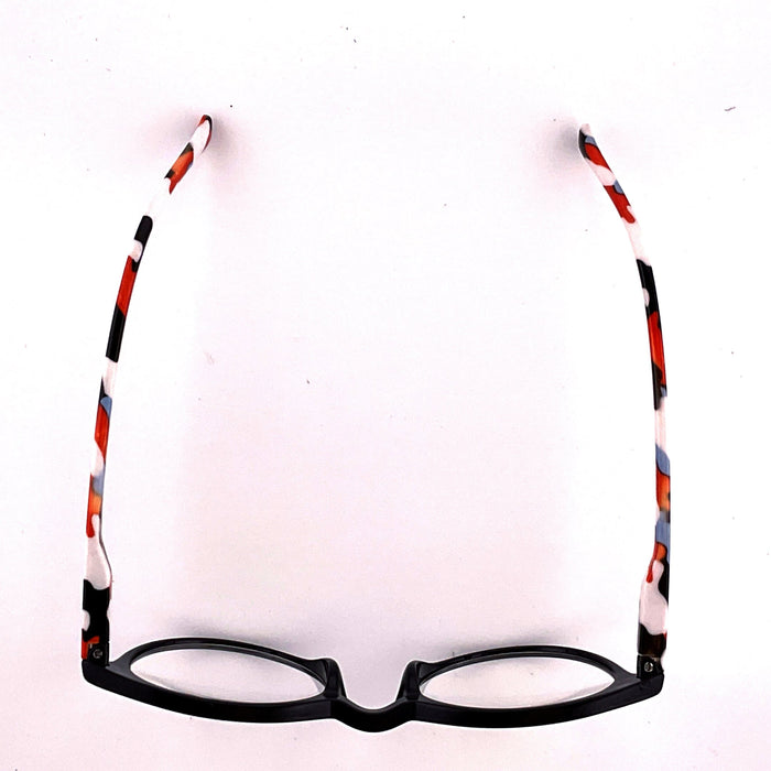 Trendy Fashion Round Keyhole Frame Reading Glasses Reader with Display 