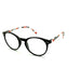 Trendy Fashion Round Keyhole Frame Reading Glasses Reader with Display 