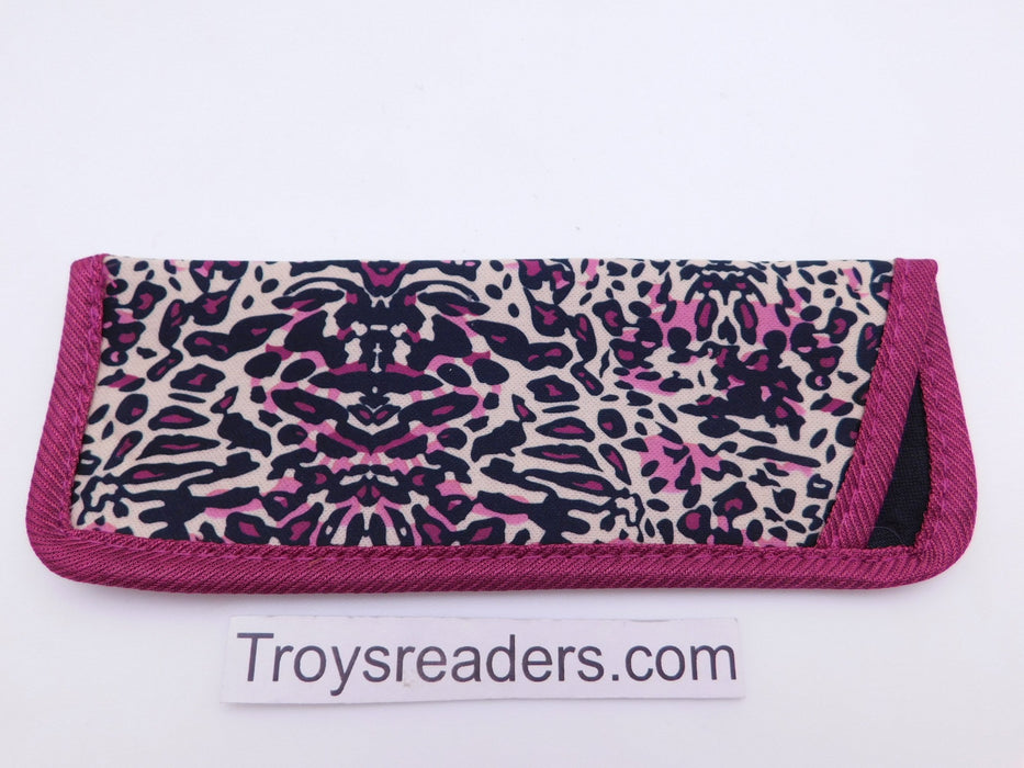 Trimmed Animal Print Soft Cases/Pouches in Twelve Prints Cases Multi-Leopard 