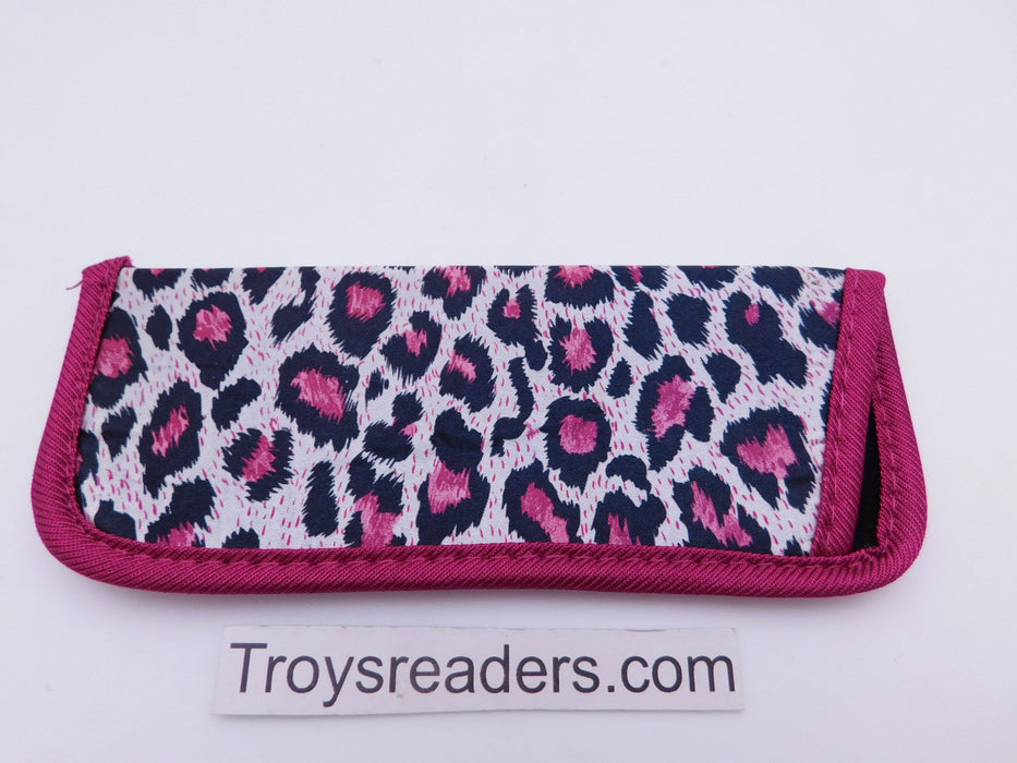 Trimmed Animal Print Soft Cases/Pouches in Twelve Prints Cases Pink Cheetah 
