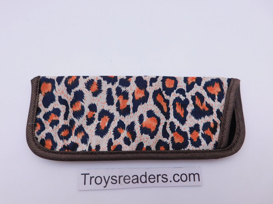 Trimmed Animal Print Soft Cases/Pouches in Twelve Prints Cases Orange Cheetah 