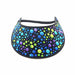 Trimmed Bright Patterns Foam Sun Visor Foam Visors Blue Bubbles Medium 