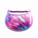 Trimmed Bright Patterns Foam Sun Visor Foam Visors Purple Tie-Dye Medium 