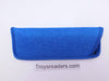 Trimmed Denim Fabric Glasses Sleeve/Pouch in Seven Colors Cases Blue 