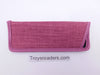 Trimmed Denim Fabric Glasses Sleeve/Pouch in Seven Colors Cases Fuchsia 