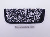 Trimmed Flower Glasses Sleeve/Pouch in Seventeen Prints Cases Vines on White 