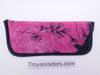 Trimmed Flower Glasses Sleeve/Pouch in Seventeen Prints Cases Roses on Pink 