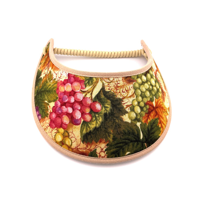 Trimmed Fun Patterns Foam Sun Visor Foam Visors Grapes Medium 