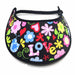 Trimmed Fun Patterns Foam Sun Visor Foam Visors Peace n Love Medium 