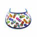 Trimmed Hawaiian and Beachy Patterns Foam Sun Visor Foam Visors Colorful Sandals on White Medium 