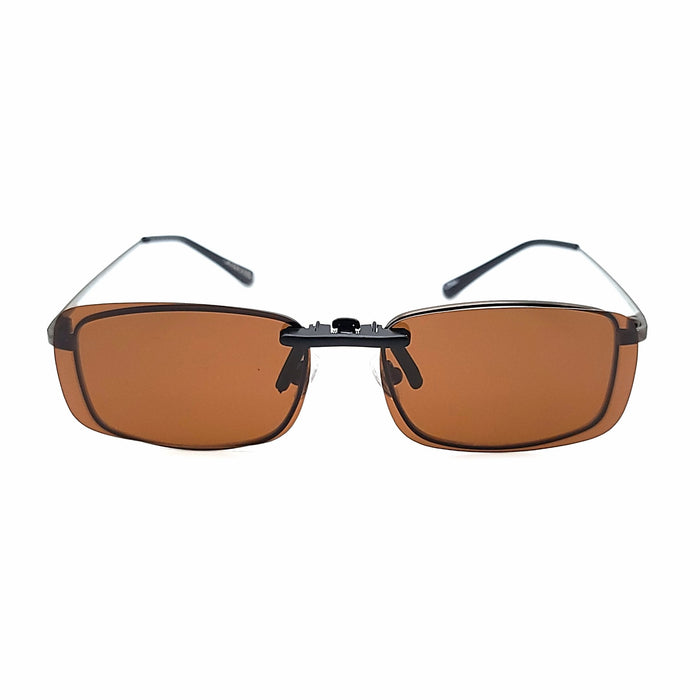 Troy's Premium Polarized Sunglass Stealth Clip-ons clip-on/flip-up 