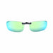Troy's Premium Polarized Sunglass Stealth Clip-ons clip-on/flip-up Green Mirror 