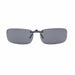 Troy's Premium Polarized Sunglass Stealth Clip-ons clip-on/flip-up Smoke 