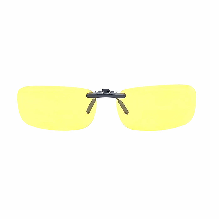 Troy's Premium Polarized Sunglass Stealth Clip-ons clip-on/flip-up Yellow Night Driver 
