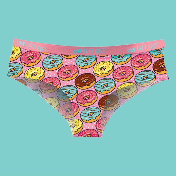 Two Left Feet Women's Hipsters Go Nuts For Donuts Underwear 