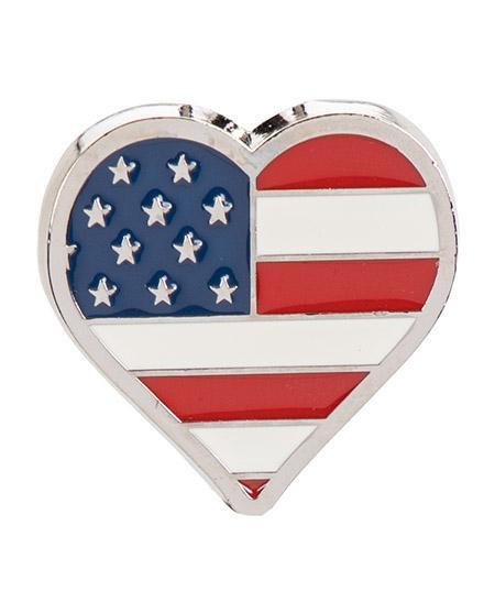 USA Flag Heart Key Finder Purse Key Finder 